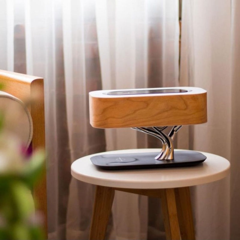 Tree Light Bluetooth Speaker Lamp with Wireless Charger