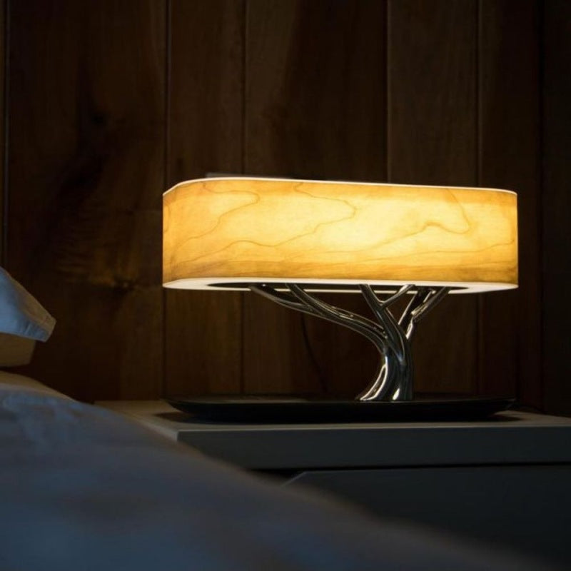 Tree Light Bluetooth Speaker Lamp with Wireless Charger
